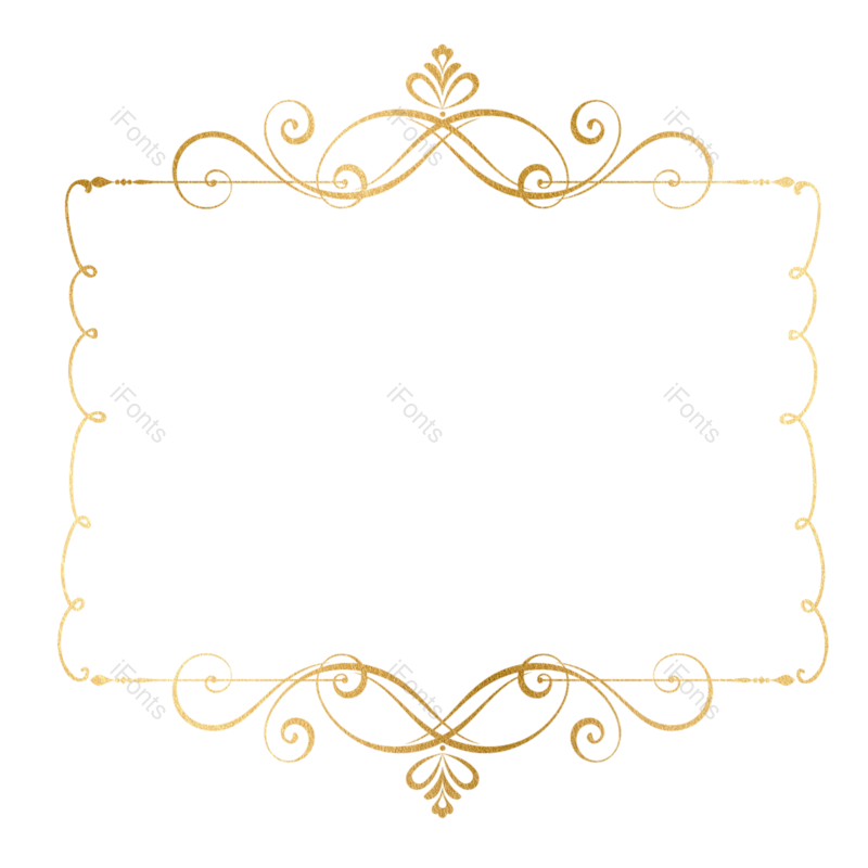 边框图片,欧式元素,金属PNG,渐变免抠素材